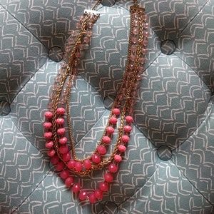Pink Beaded Necklace